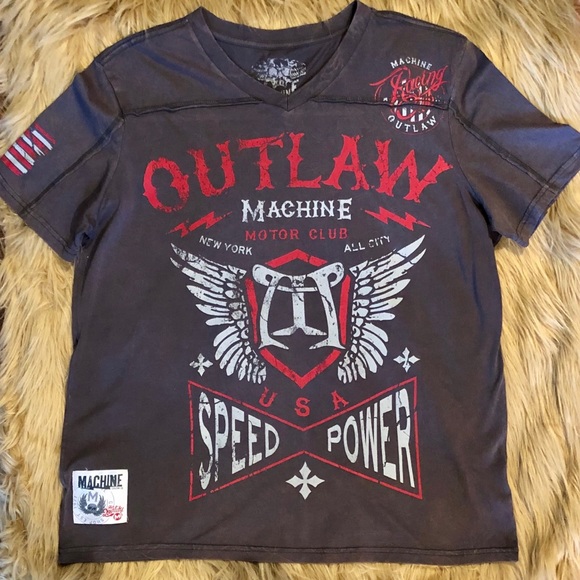 Machine Other - (FINAL) Men’s Outlaw Machine Surplus Motor Co. Tee